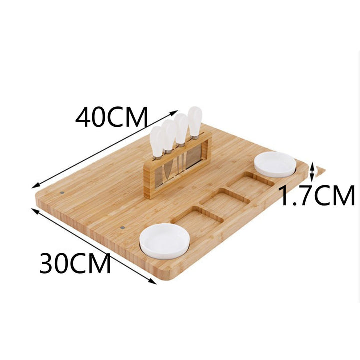 Bamboo Cheese Board and Knife Set
