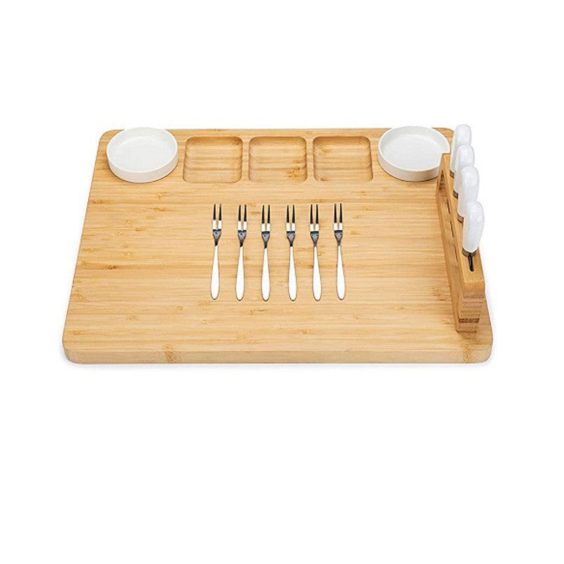 Bamboo Cheese Board and Knife Set