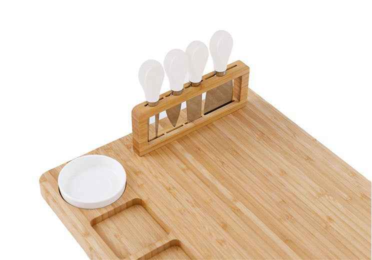 Bamboo Cheese Board and Knife Set