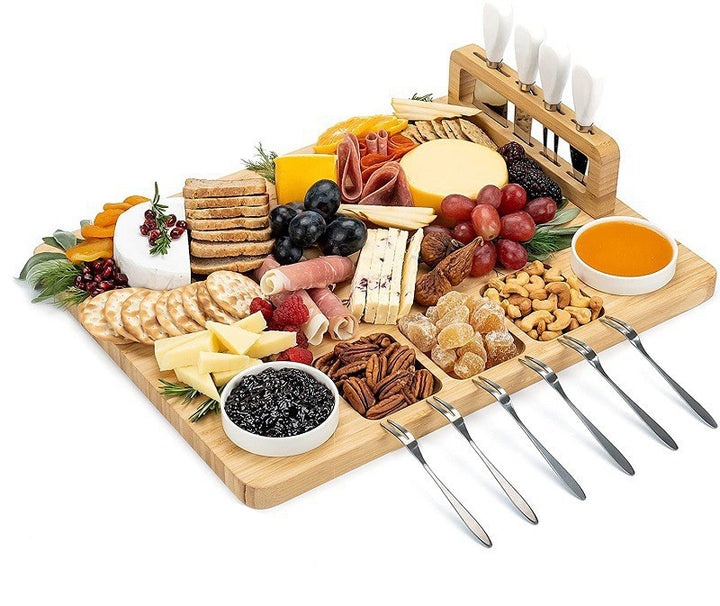 Bamboo Cheese Board and Knife Set