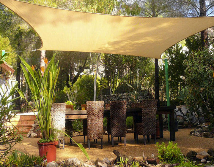 3X5M Rectangle Sun Shade Sail-Sand