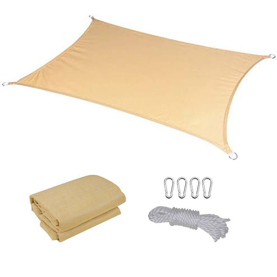 3X4M Rectangle Sun Shade Sail-Sand