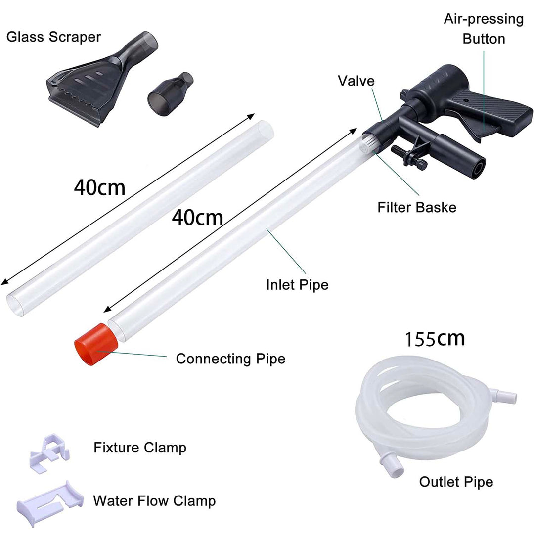 3 In 1 Fish Tank Sand Cleaner Kit Siphon Vacuum Cleaner