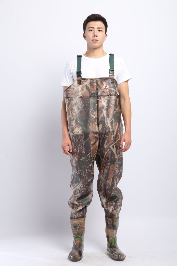 PVC Fishing & Hunting Lightweight Chest Waders-Size:43