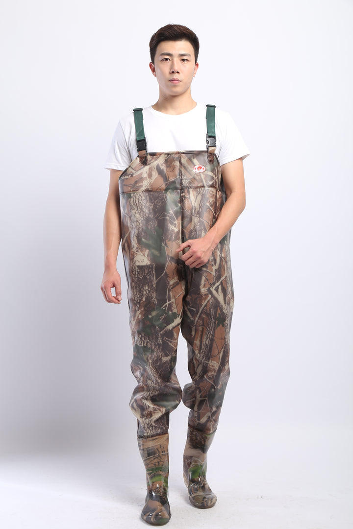 PVC Fishing & Hunting Lightweight Chest Waders-Size:40
