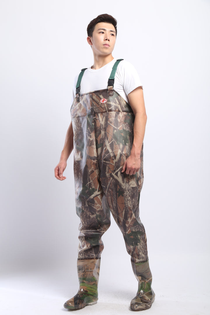 PVC Fishing & Hunting Lightweight Chest Waders-Size:43