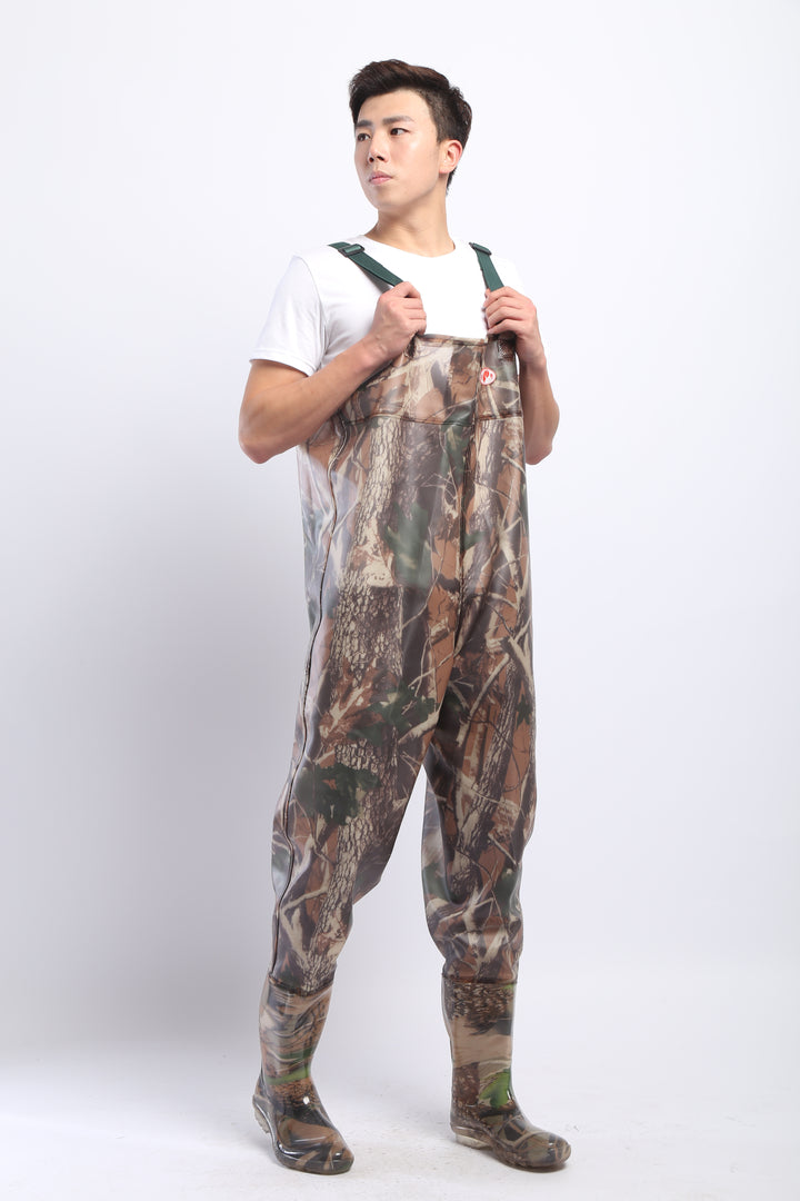 PVC Fishing & Hunting Lightweight Chest Waders-Size:45