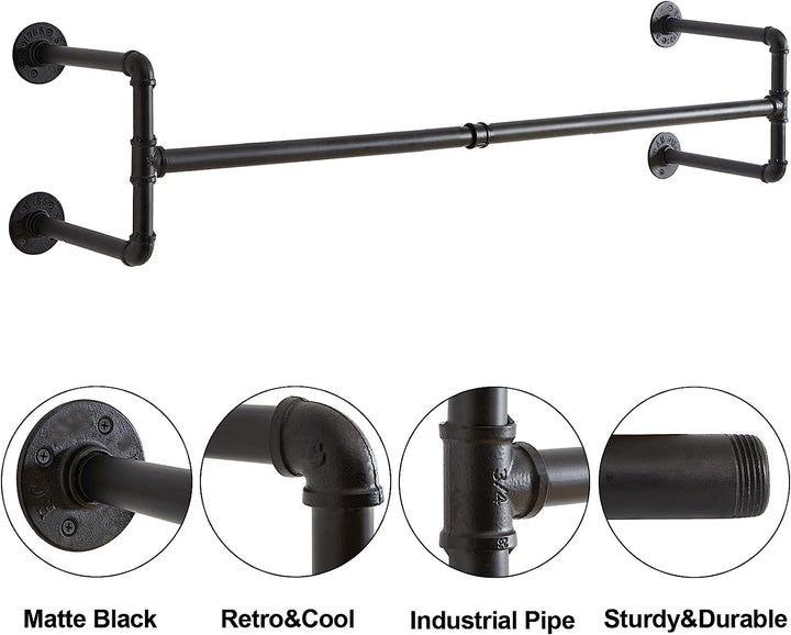 Industrial Pipe Garment Bar - 125CM
