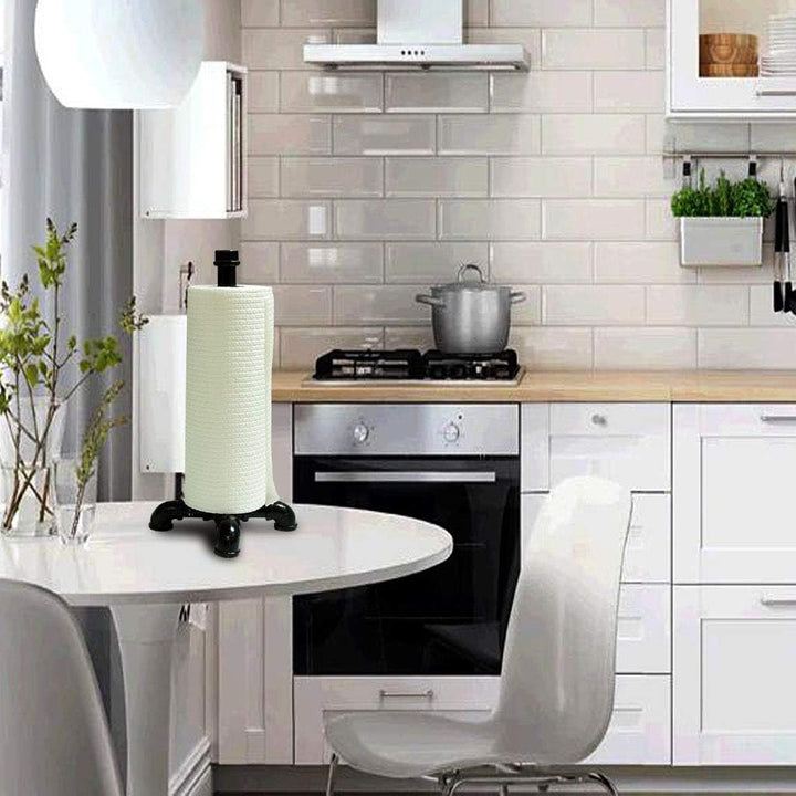 Industrial Pipe Free Stand Kitchen/Toilet Paper Holder