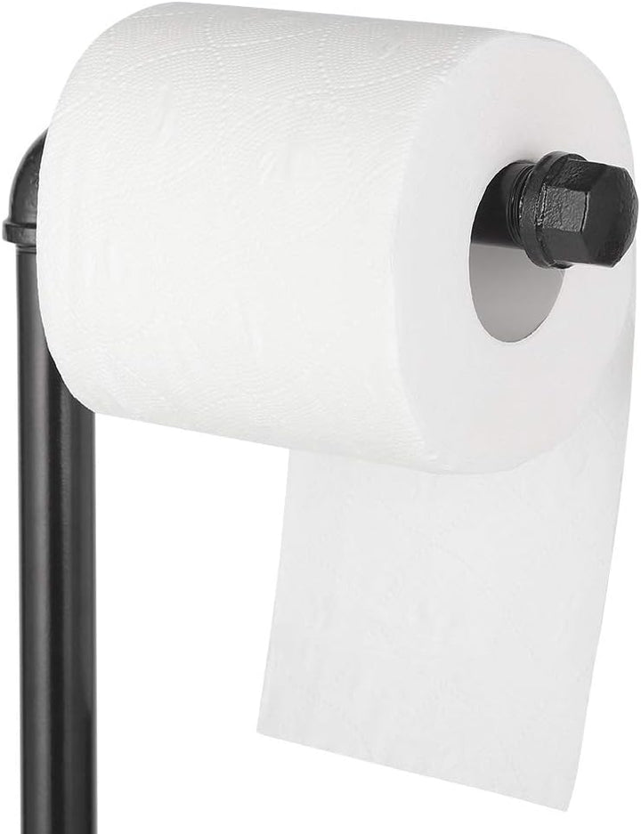 Industrial Pipe Free Stand Toilet Paper Holder Stand