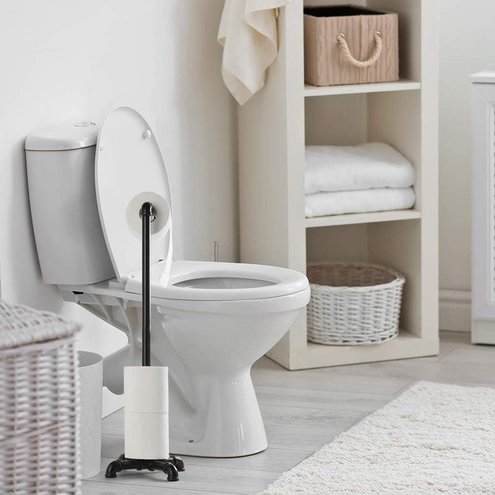 Industrial Pipe Free Stand Toilet Paper Holder Stand