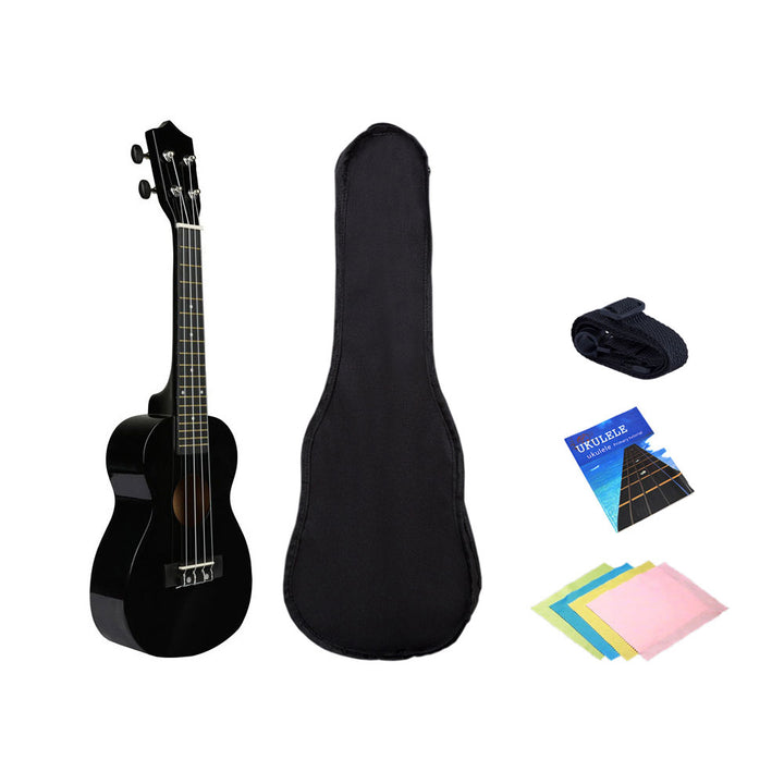 21 inch Ukulele Mini Guita Beginner Kit-Black