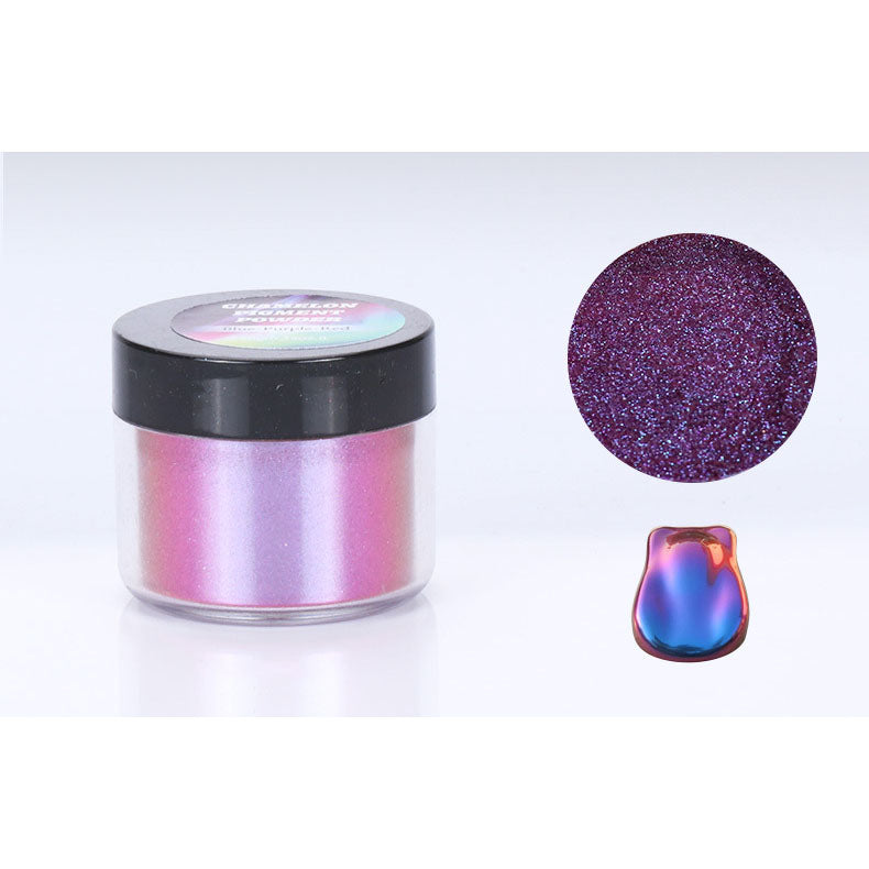 4 Color Shift Mica Powder for Epoxy Resin Painting Slime Nails