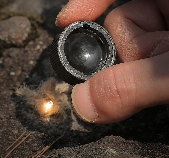 7 in 1 Survival Whistle Compass Thermometer LED Flashlight Mirror Magnifier