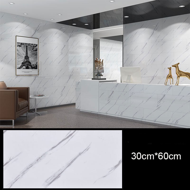 5Pcs 60cmX30cm Vinyl Self-adhesive Marble Wall Sticker