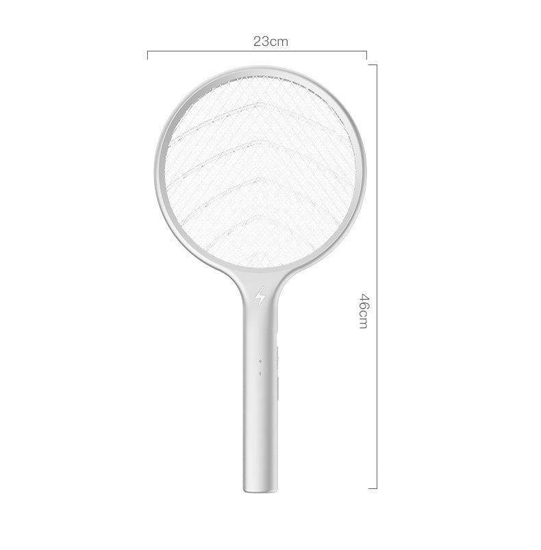 2 In 1 Household Electric Mosquito Lamp Swatter-White