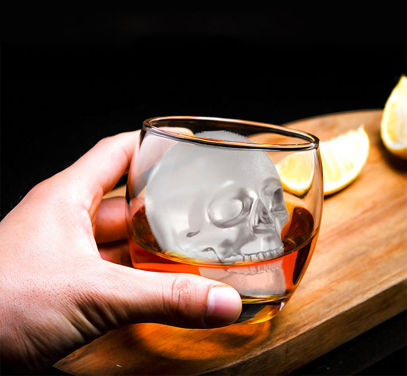 Large 3D Silicone Skull Ice Mold