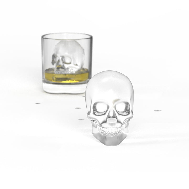 Large 3D Silicone Skull Ice Mold