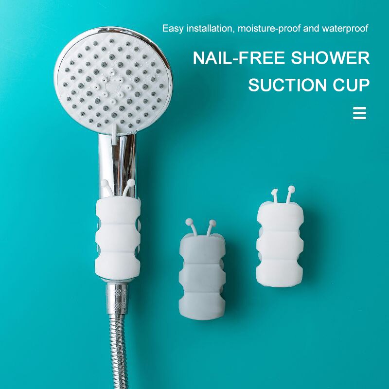 Silicone Suction Cup Shower Head Holder Bracket 2Pack