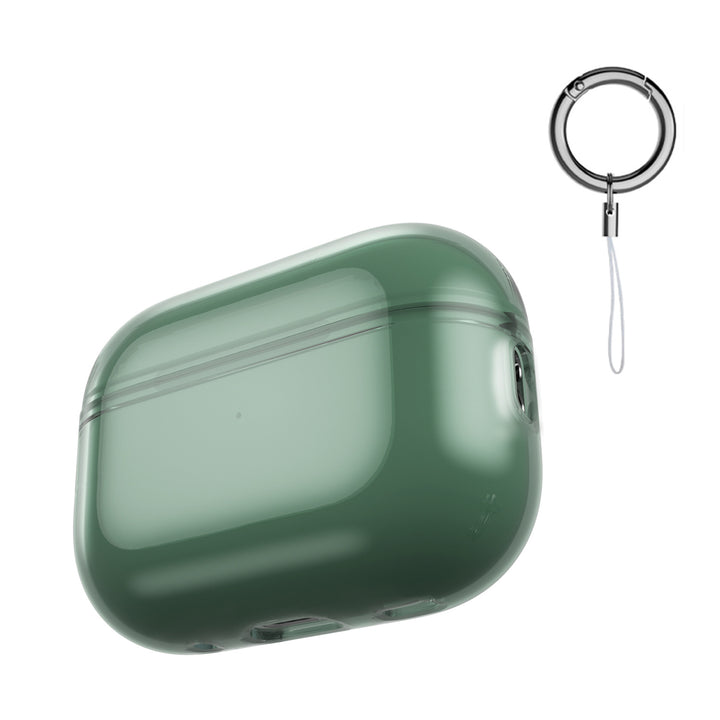 3 Pack Compatible Airpods Pro2 Case (Clear,Clear Black,Clear Green)