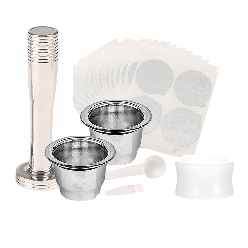 106pcs Stainless Steel Refillable Coffee Capsules Cup for Nespresso