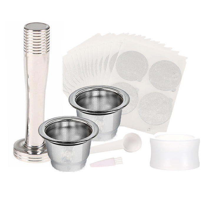 106pcs Stainless Steel Refillable Coffee Capsules Cup for Nespresso