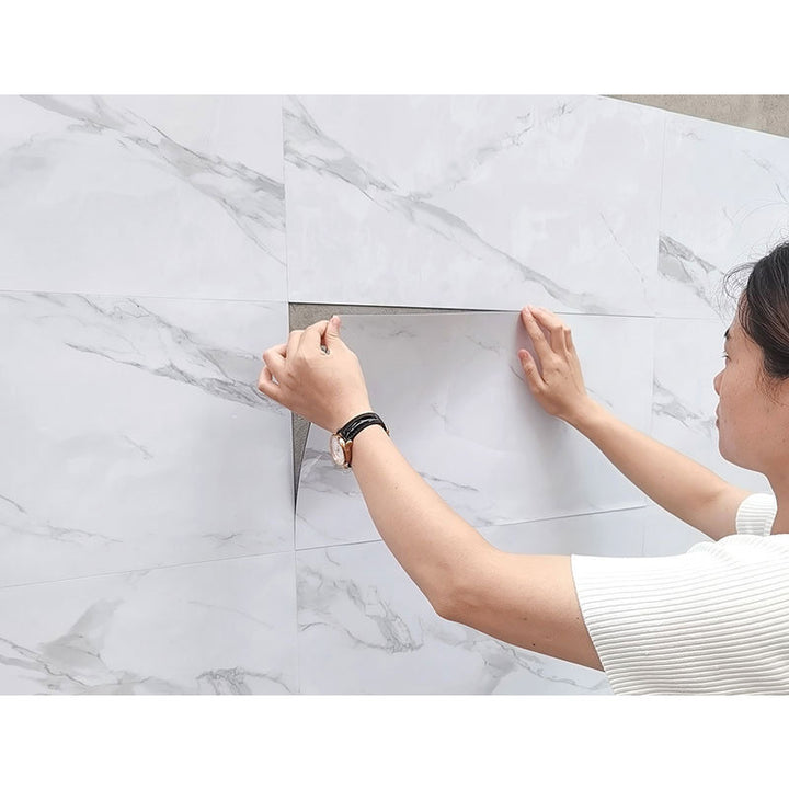 5Pcs 60cmX30cm Vinyl Self-adhesive Marble Wall Sticker