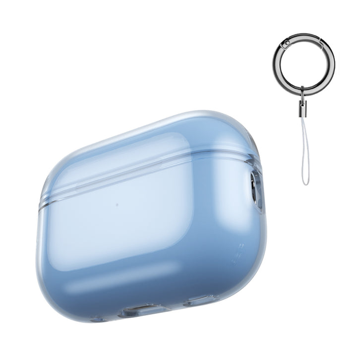 3 Pack Compatible Airpods Pro2 Case (Clear,Clear Black,Clear Blue)