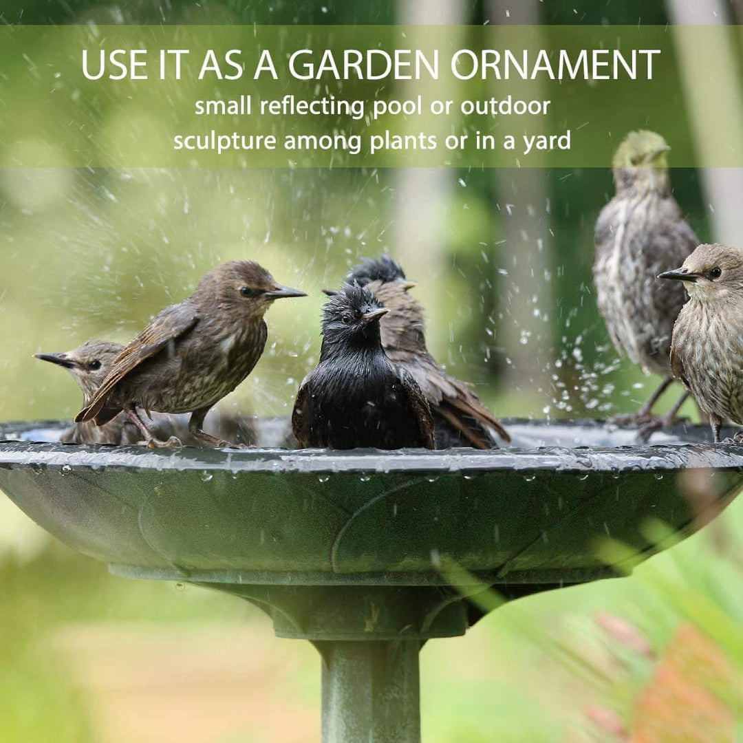Outdoor Traditional Resin Garden Bird Bath-Copper