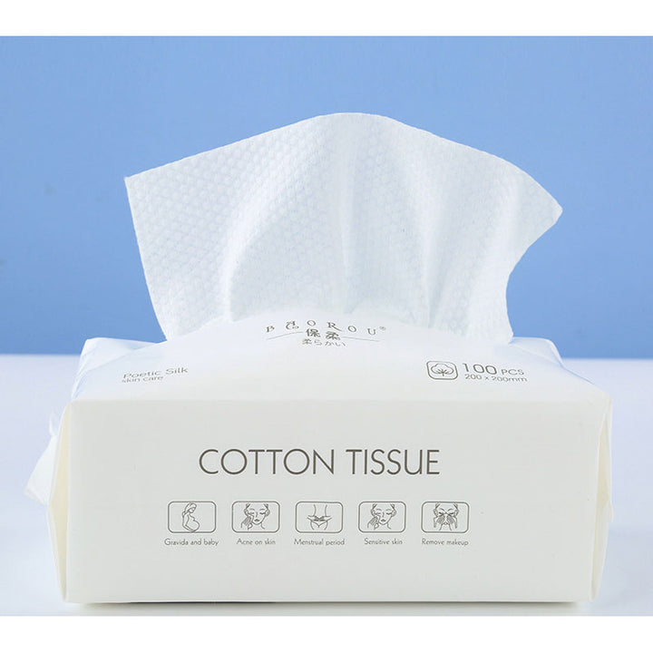 320 Count Cotton Facial Tissue Makeup Remover Wipes