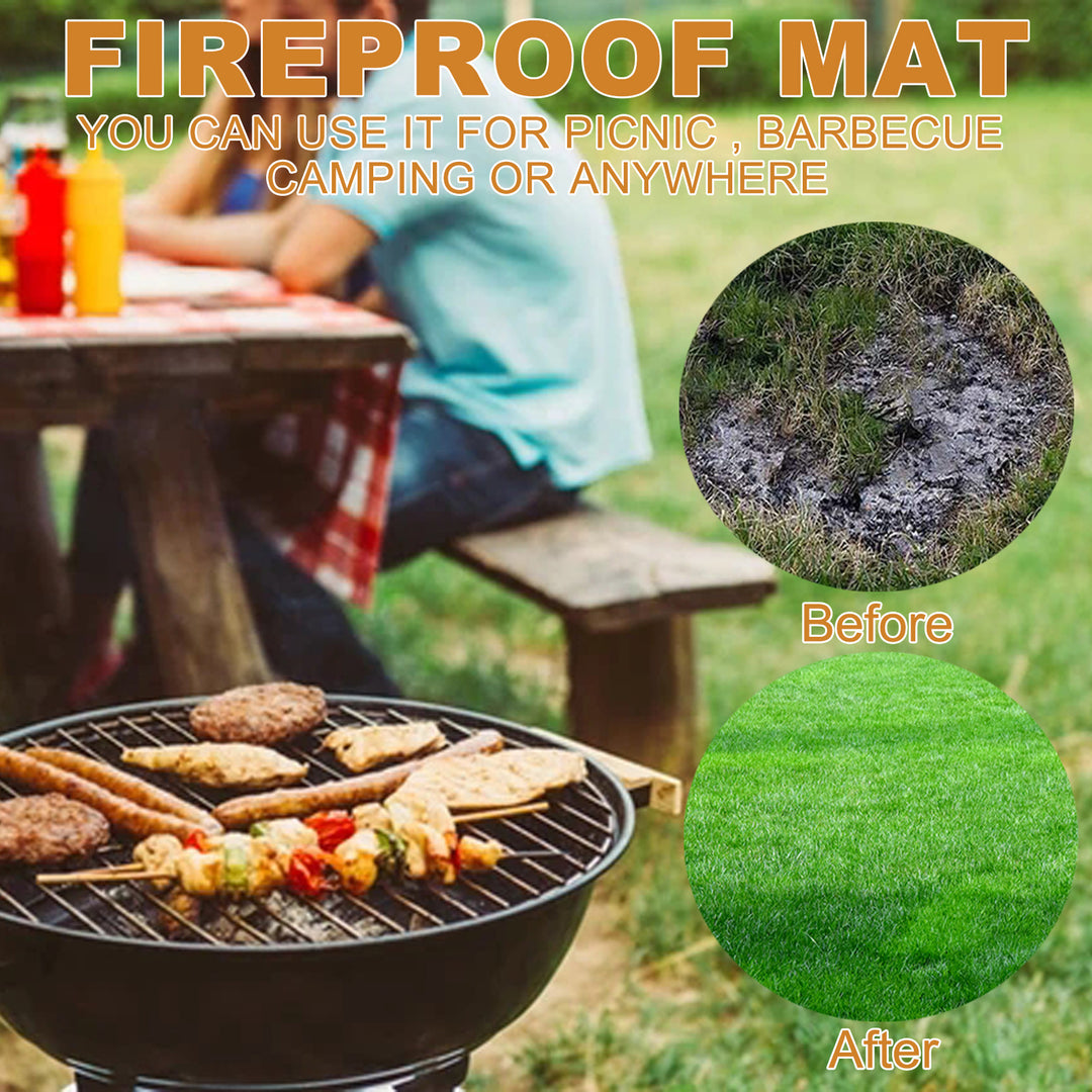 Reusable Under the Grill Protective Deck Patio Mat 100X150CM