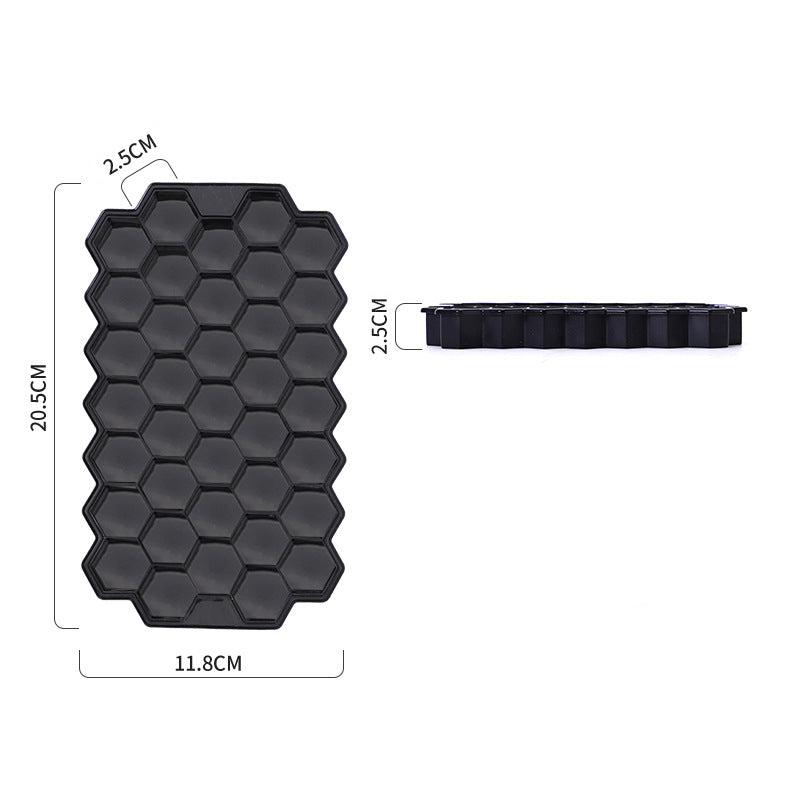 Silicone 37 Beehive Ice Cube Molds 2 Pack