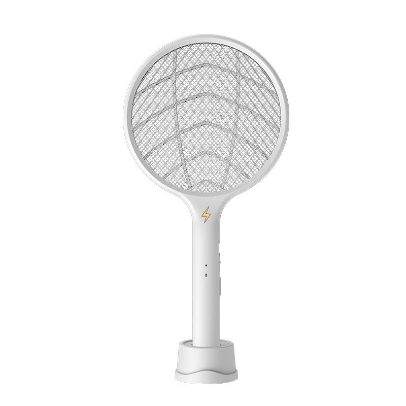 2 In 1 Household Electric Mosquito Lamp Swatter-White