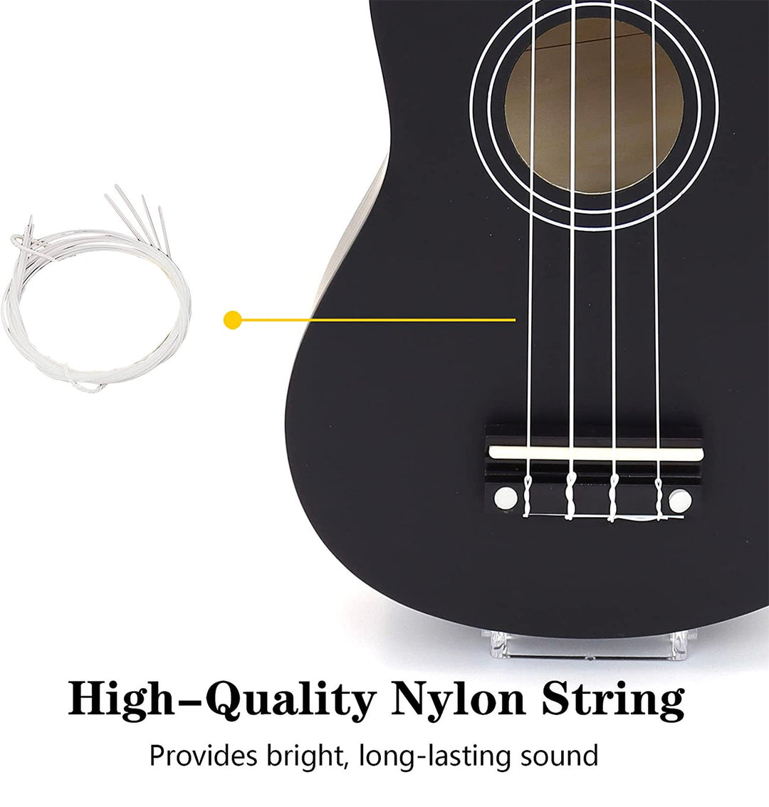 21 inch Ukulele Basswood Acoustic Mini Guitar-Natural