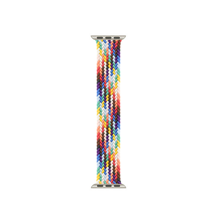 Solo Loop Bands Compatible With Apple Watch Band for 38MM 40MM 41MM L-Rainbow