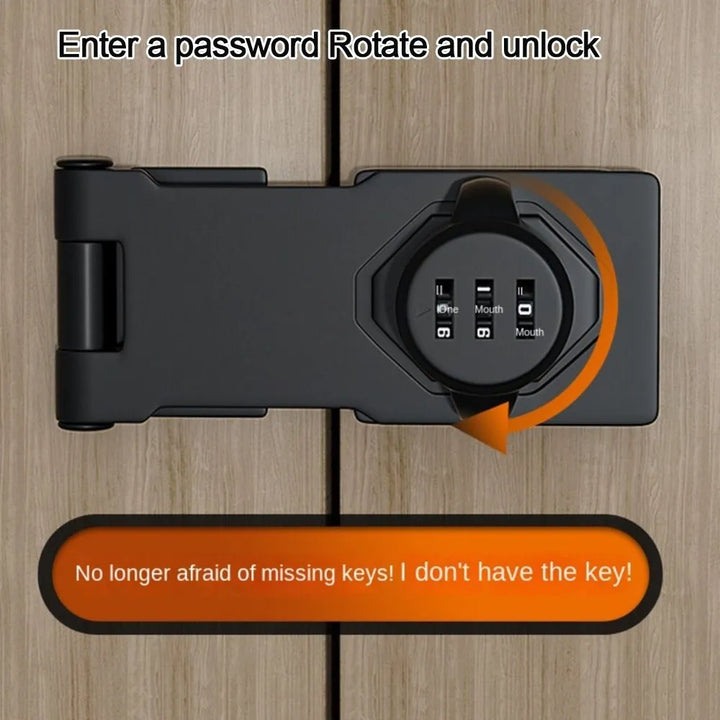 Keyless Anti-Theft Household Cabinet Password Hasp Lock