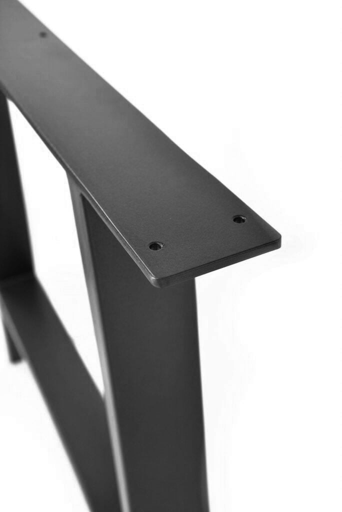 Set of 2 Steel A Shape DIY Table Bench Legs 72cm-Black