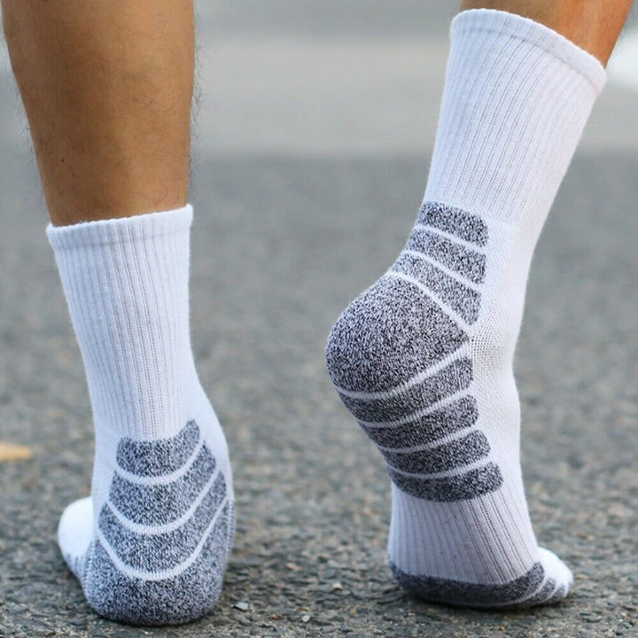 2Pack Outdoor Sports Therma Thickened Towel Bottom Sock EU39-42 Black