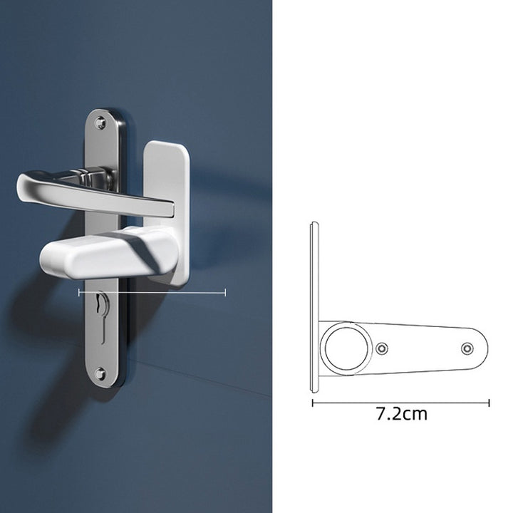 2Pack Anti-open Smart Door Handle Lock Door Stopper