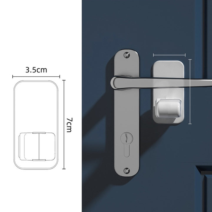 2Pack Anti-open Smart Door Handle Lock Door Stopper